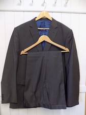 mens MARKS & SPENCER GREY NEUTRAL WOOLMARK SUIT SIZE 48"L CHEST 42" WAIST 31"LEG
