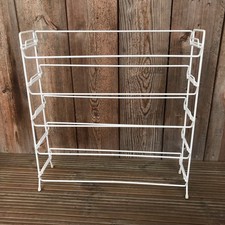 VINTAGE SHOE RACK METAL WIRE