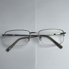 Dunelm Eyeglasses Glasses Frames Silver Square Half Rim Mod. 3618 53-19-135