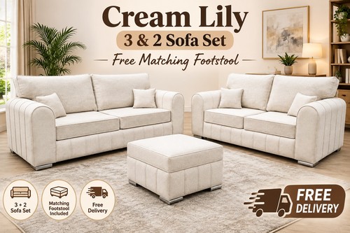 Lily cream sofa set home - set,