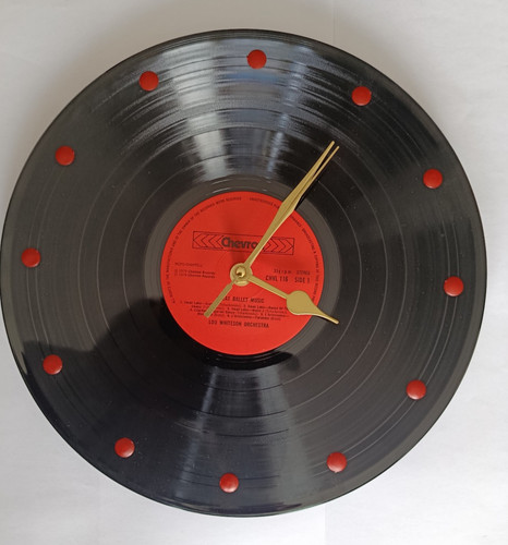 Vinyl record clock lp real - record,