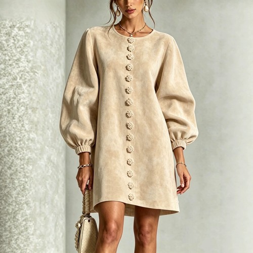 Ladies faux suede - ladies, mini