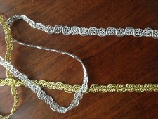 Metallic Silver & Gold Gimp