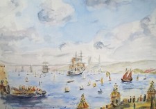 Original Watercolour, 'Lisbon