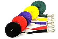 20ft 6m Horse Lunge Line Large Dog Training Lead 25mm Cushion Webbing 19 Colours
