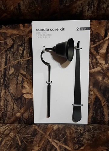 Candle care kit black metal - kit,