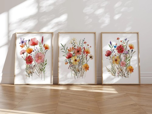 Watercolour wildflowers set - wildflowers,