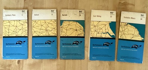 Bartholomew half inch maps - half,
