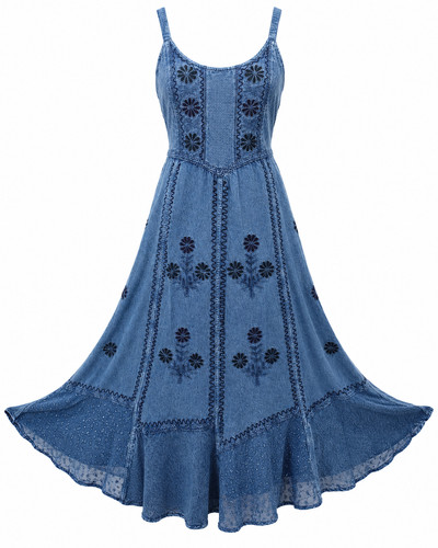 Women boho maxi dress - boho, summer
