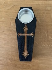 Wooden coffin T-light