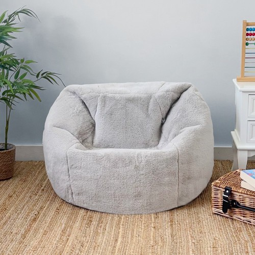 Kids faux fur bean bag - fur, luxury