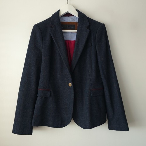 Zara 100 wool blue tweed - blue,