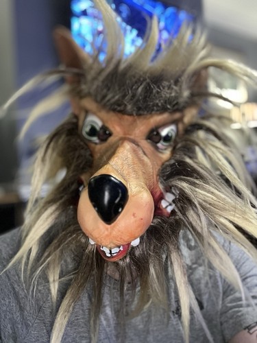 Halloween latex werewolf mask - werewolf,