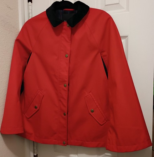 Talbots red cloak coat ruana - talbots,