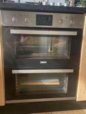 Zanussi electric double oven and gas hob, Cooke & Lewis cooker hood