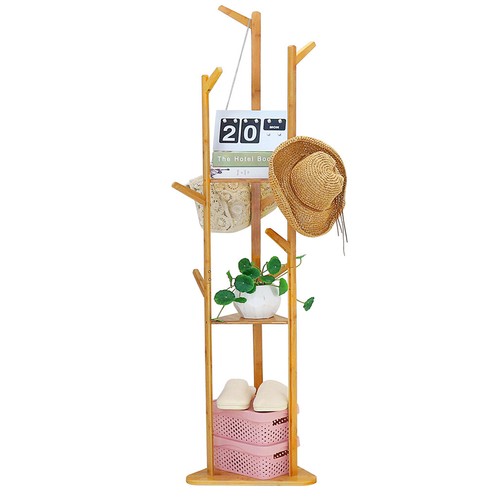 Wooden coat stand - wooden, garment