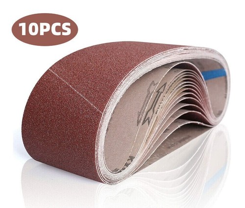 10x sanding belts - 10x,