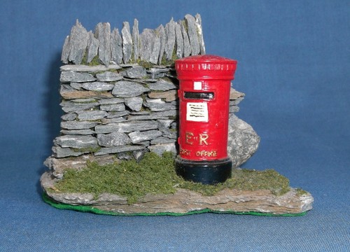 Pillar post box and - box, real