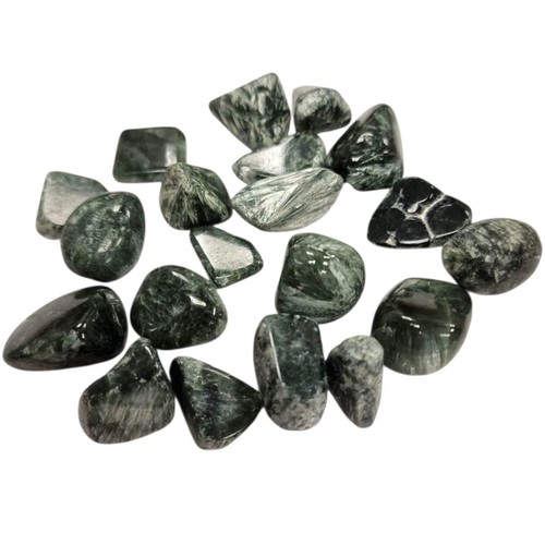 Seraphinite tumble stone - seraphinite, –