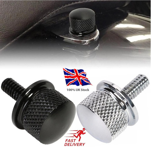 Seat bolt knurled - knurled, black