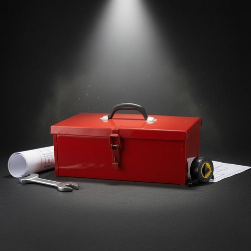 Metal toolbox heavy - metal,