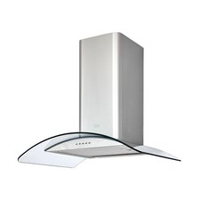 Cooke & Lewis CLCGS60 Curved Cooker Hood - Stainless Steel DUCT COVER MINOR DENT