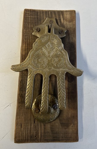 Vintage brass hamsa hand - hamsa,