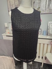 Ladies Black Sleeveless Top