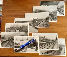 Lot Of 9x Old Photos Of South Wales Railway Stations (1950’s & 1960’s)