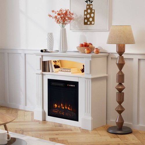 Led electric fireplace with - led,