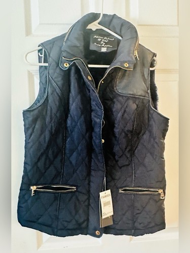 Palomares navy quilted faux - palomares,