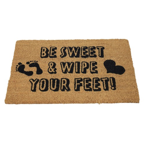 Coir door mat sweet wipe - coir,