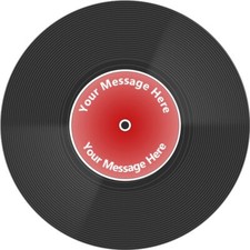Vinyl Record Personalised Cake