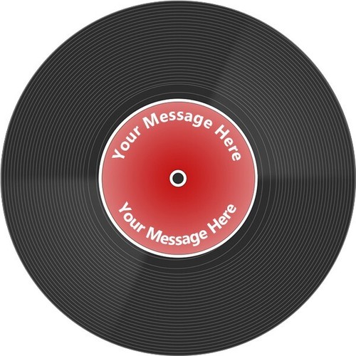 Vinyl record personalised cake - personalised,