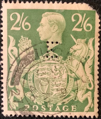 1939 perfin king - 1939, george
