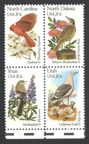 Unused postage block 20 - us,