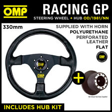 OMP RACING GP 330mm STEERING WHEEL & HUB fits RENAULT CLIO 172 182 CUP 98-06