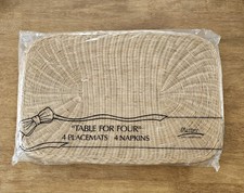 SET OF 4 VINTAGE LARGE WICKER