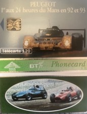 Peugeot Talbot -  Le Mans Du Mans 1993 winner+ BT Vanwall & Ferrari-  Phone card