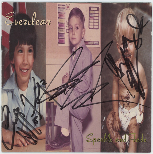 Everclear band autographed - band,