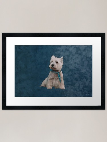 Loyal westie framed art print - loyal,