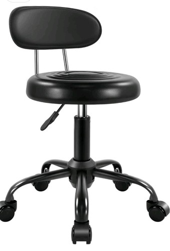 Salon stool with back rest - salon,