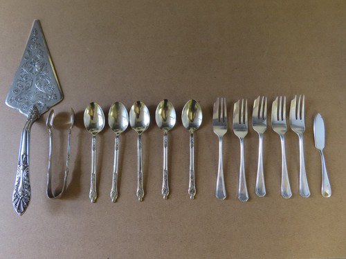 Vintage silver plate - silver, 5