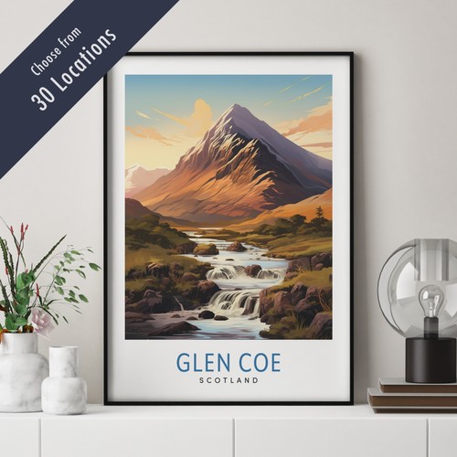 Travel poster print great - print,