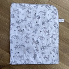 Matalan Baby pram Bunny Rabbit Blanket bunny guess how much soft white grey