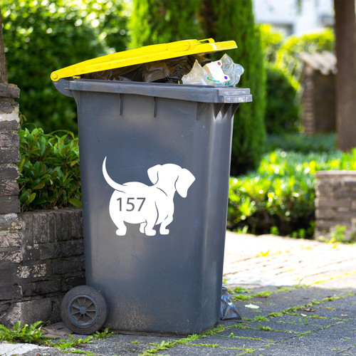 Wheelie bin sticker - wheelie,