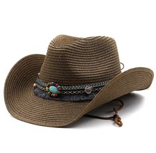 Brown Cowboy Cowgirl Halloween Summer Holiday Hat Size M