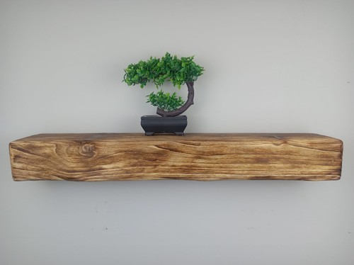 Floating fireplace mantel - floating,