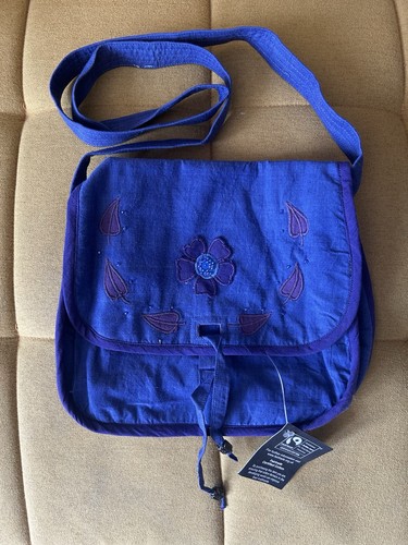 Fair trade cotton cross body