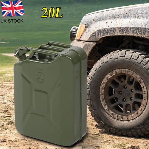 Litre metal jerry can green - litre,